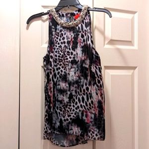 Jennifer Lopez Sleeveless Embellished Top